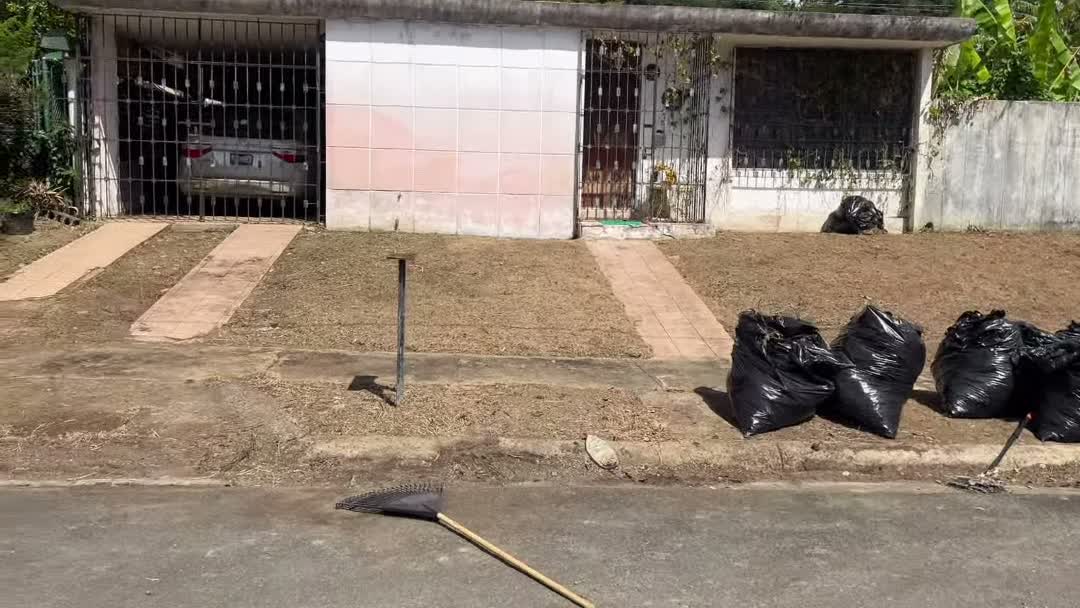 Mismo frente limpio después del servicio