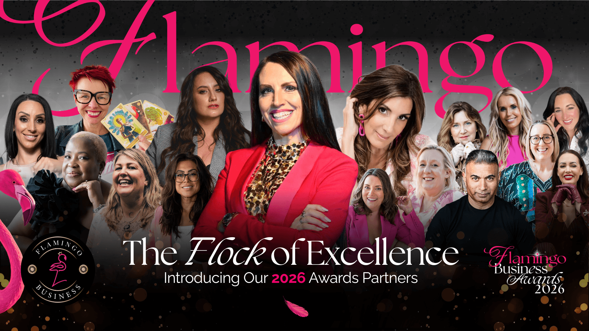 The Flock of Excellence — Introducing our 2026 Flamingo Business Awards Partners and judging panel.
