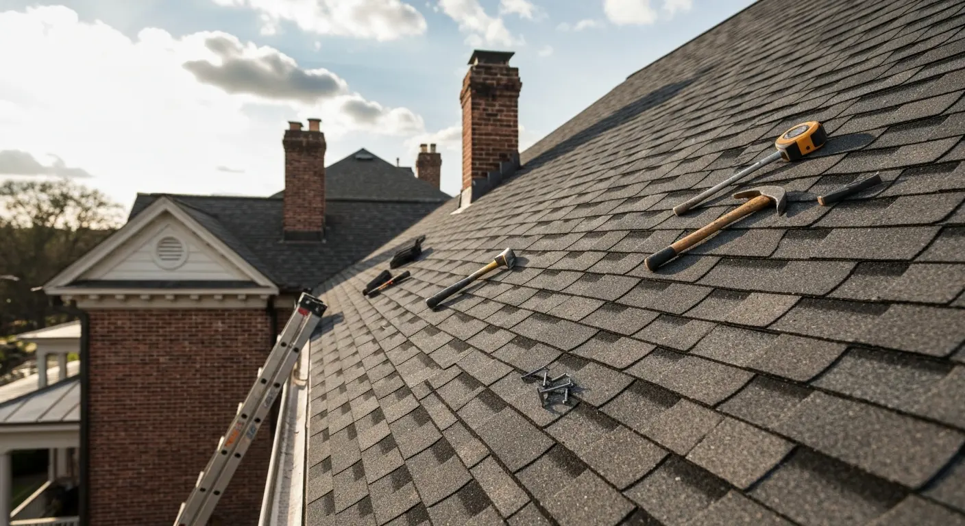 Residential roofing project