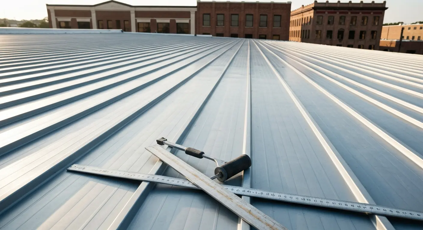 Commercial metal roof system