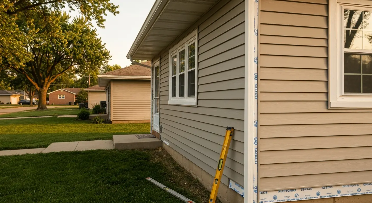 Vinyl siding replacement in Mansfield