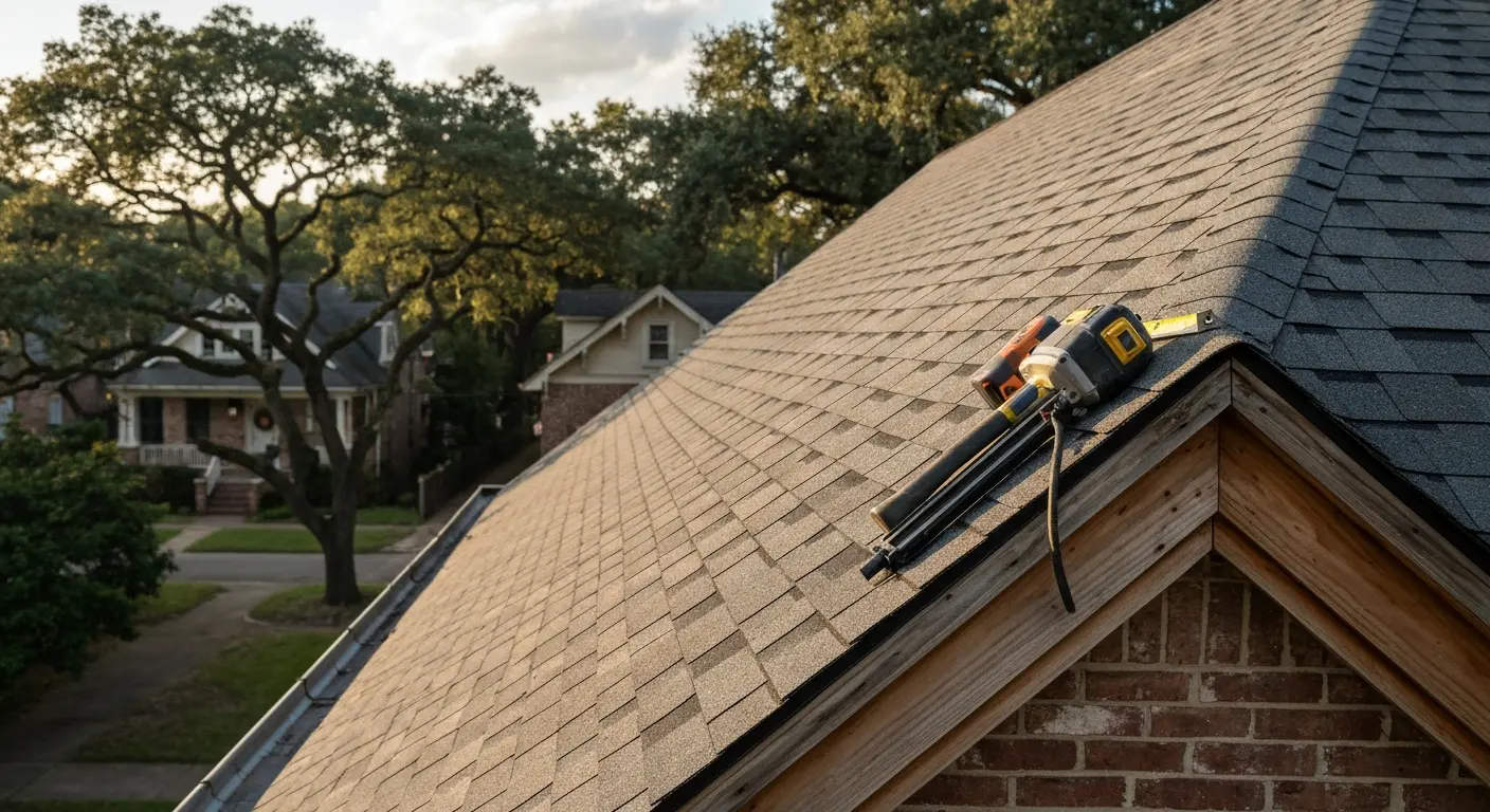 Residential roof installation