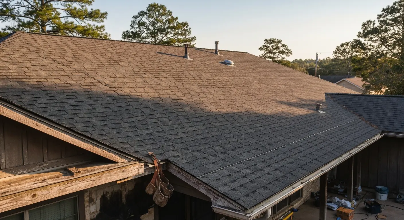 Residential roof replacement in Waskom