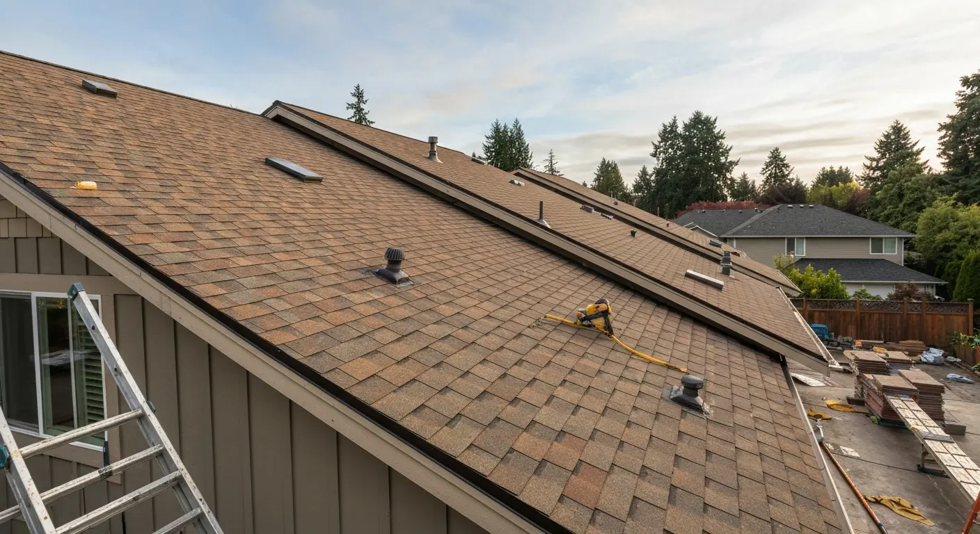 Residential roofing project