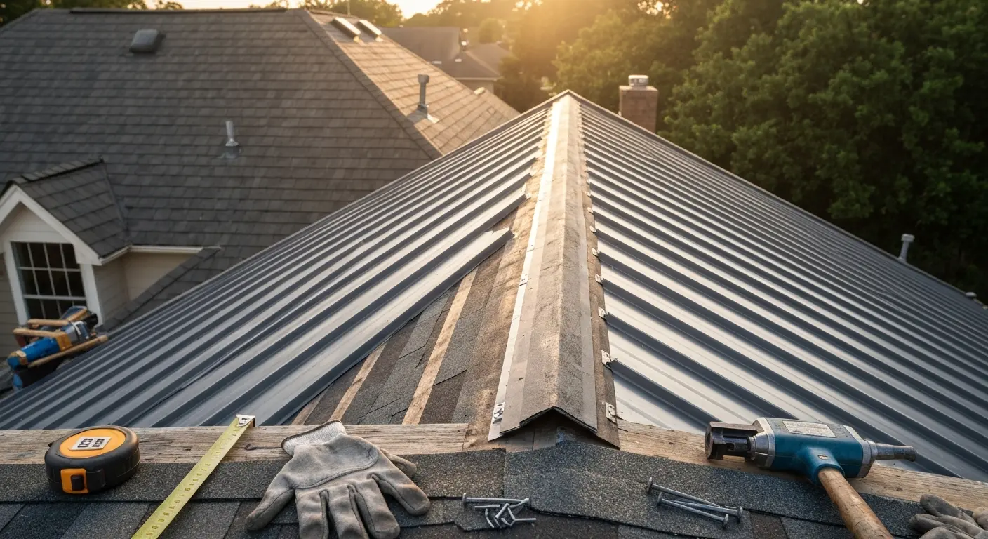 Residential roofing project