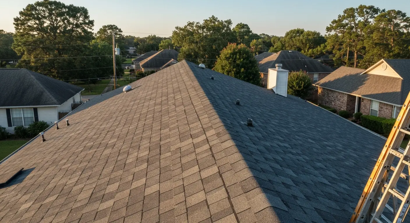 Complete roof replacement project in Shreveport