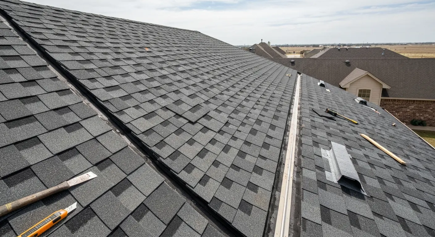 Residential roof replacement in Blanchard