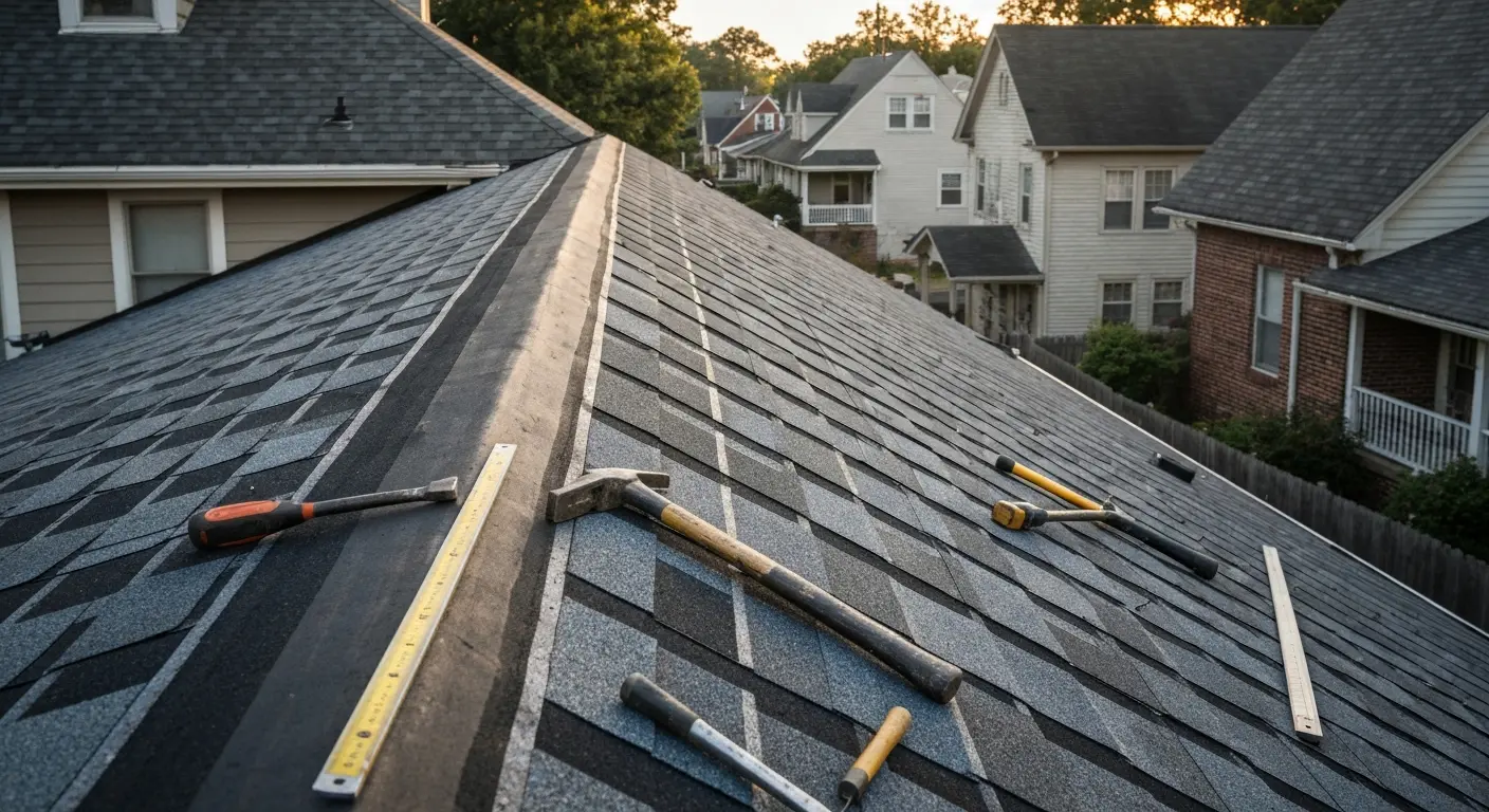 Residential roofing project