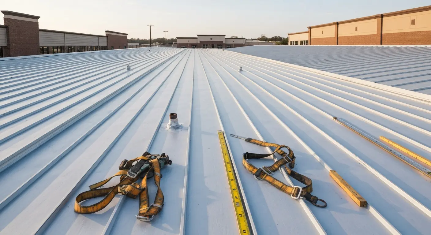 Commercial roofing project