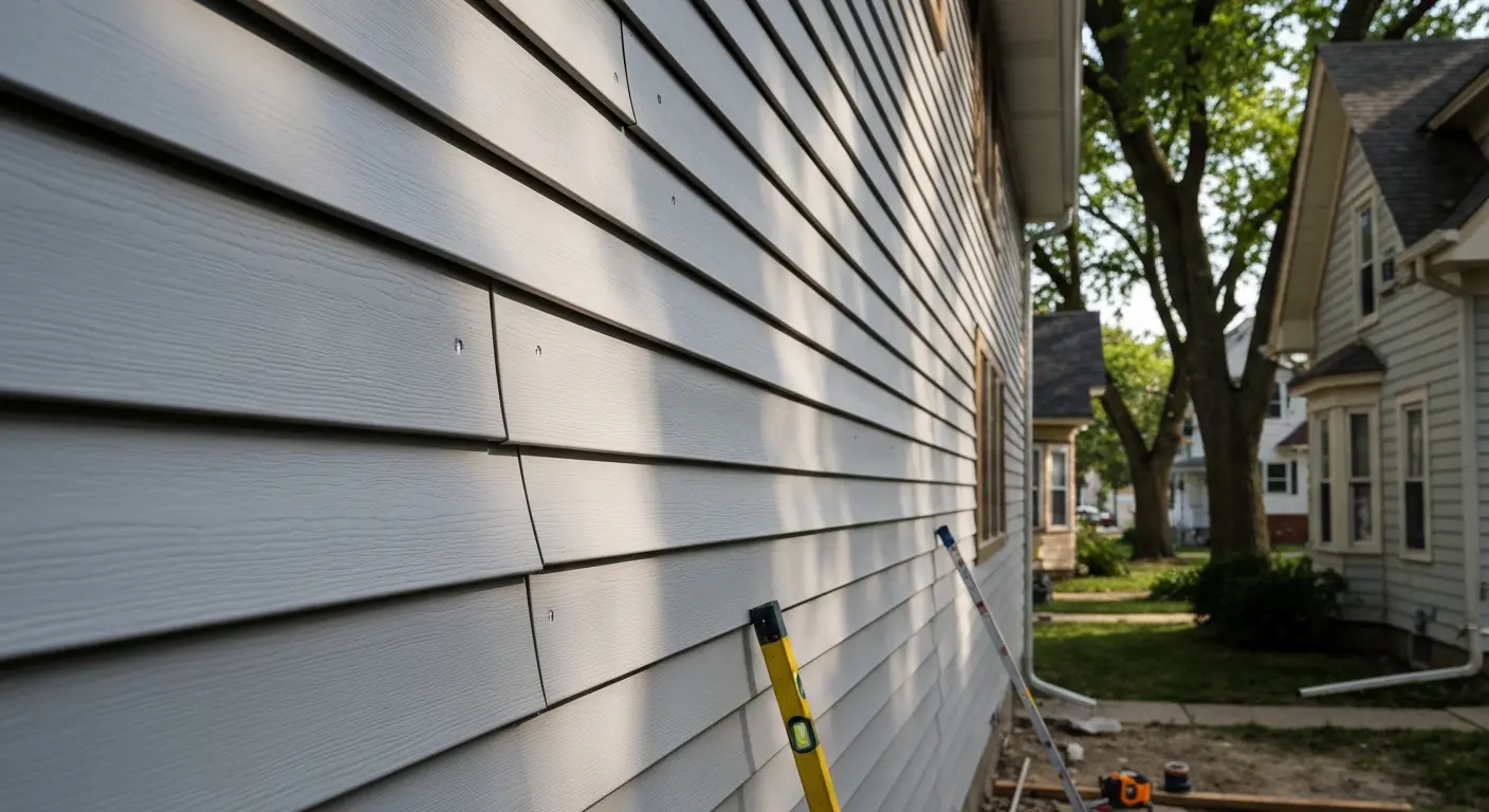 Siding replacement work