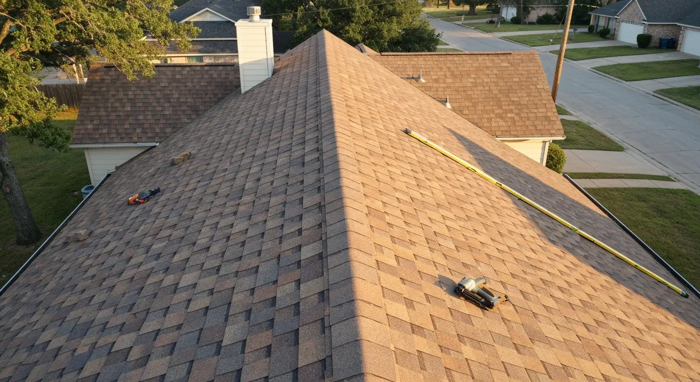 Residential roof installation