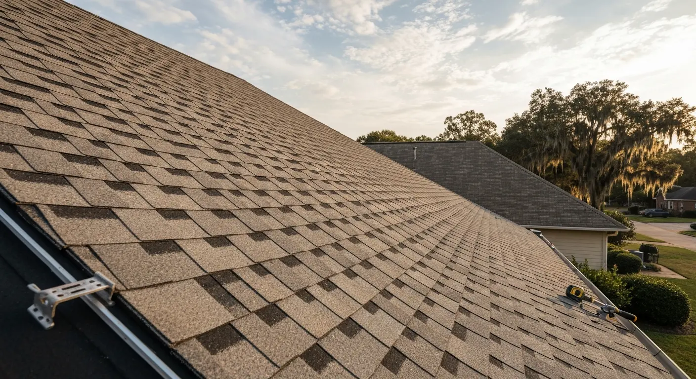 Residential roof installation