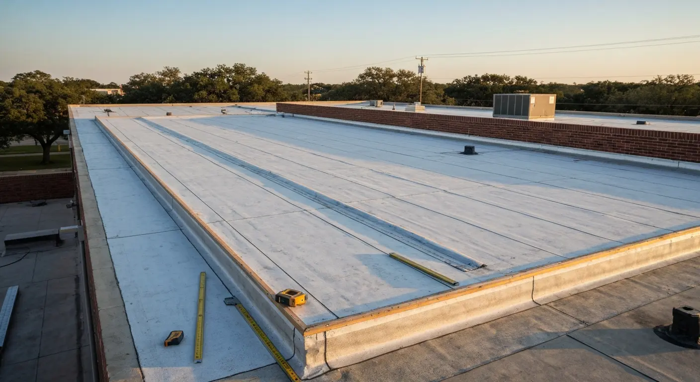 Commercial roof installation in Mansfield