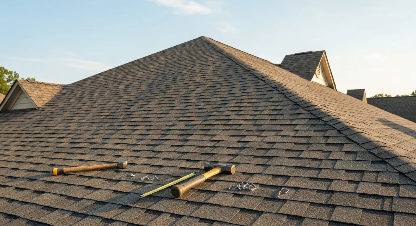 Roof damage assessment and repair work