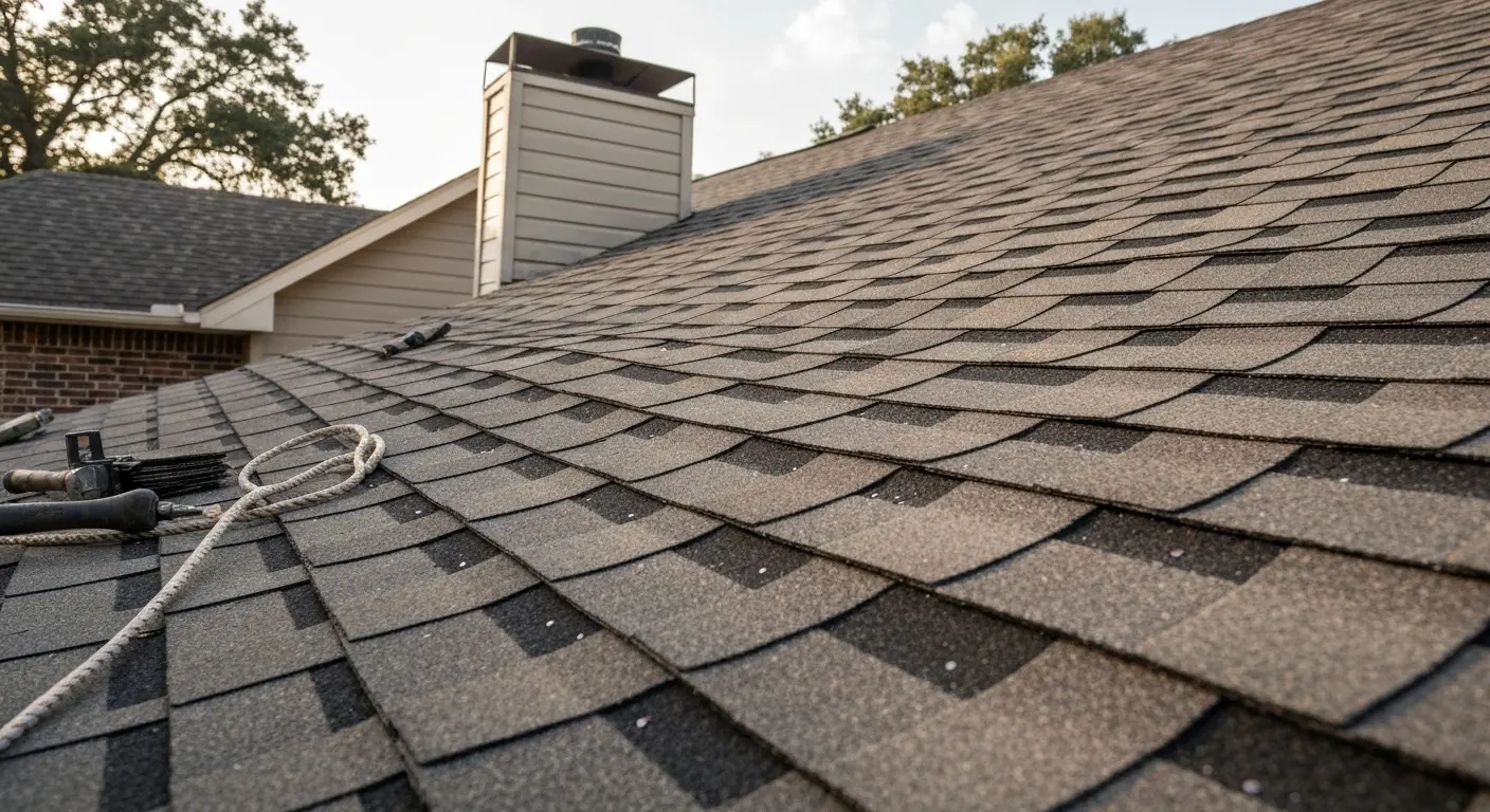 Residential roof installation