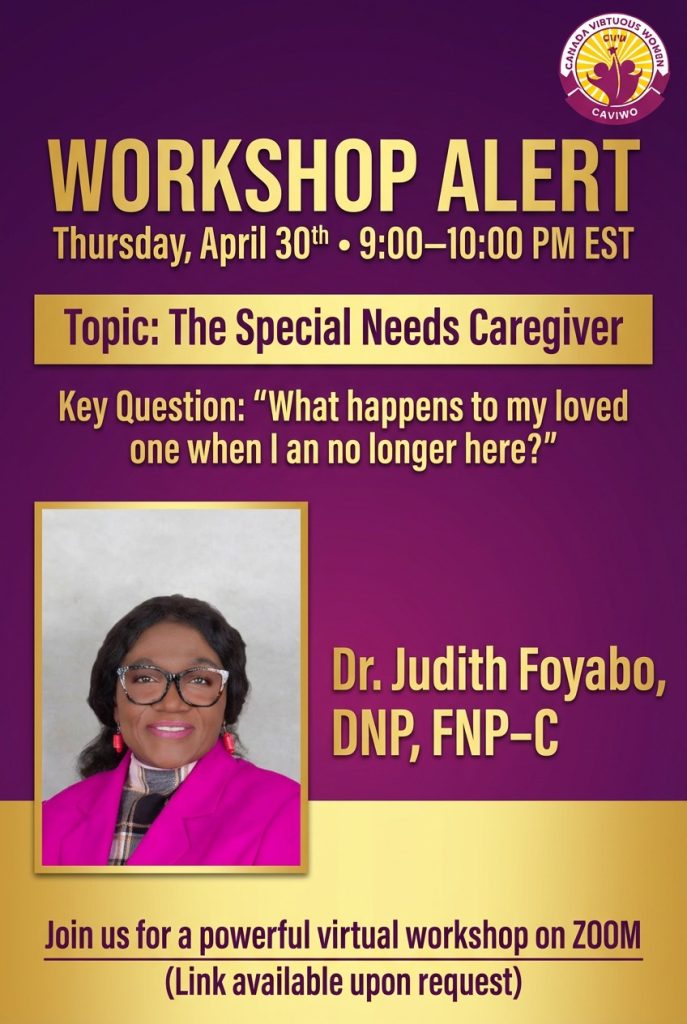 WORKSHOP ALERT – A Conversation Every Woman Needs