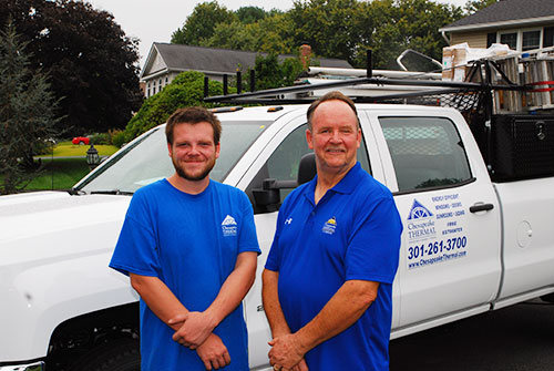 John and Mike, members of the Chesapeake Thermal team