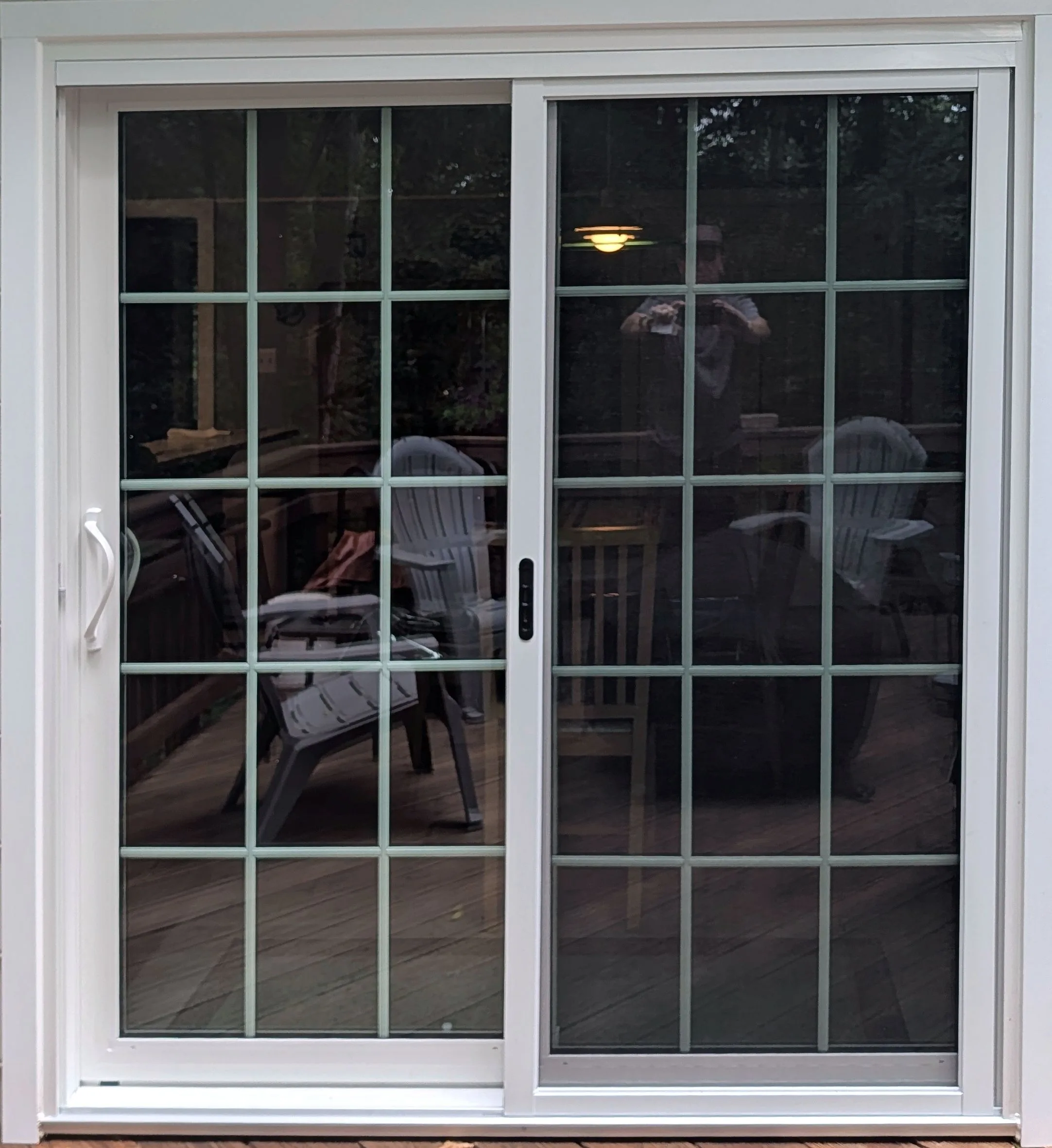 Garden window installed above a kitchen sink
