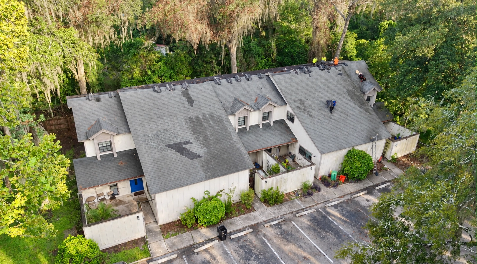 Roof after storm damage repair