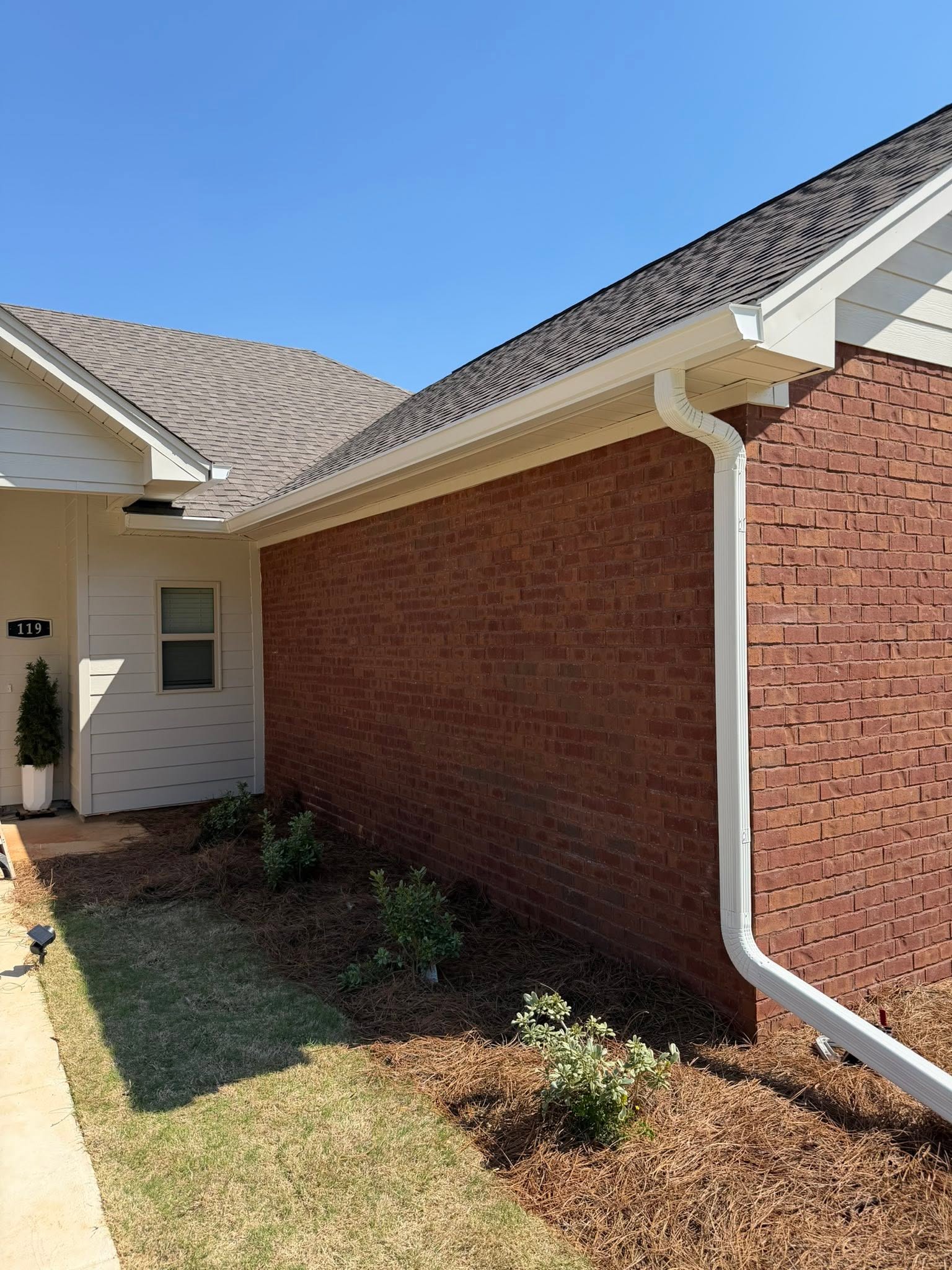 Completed Gutter Installation