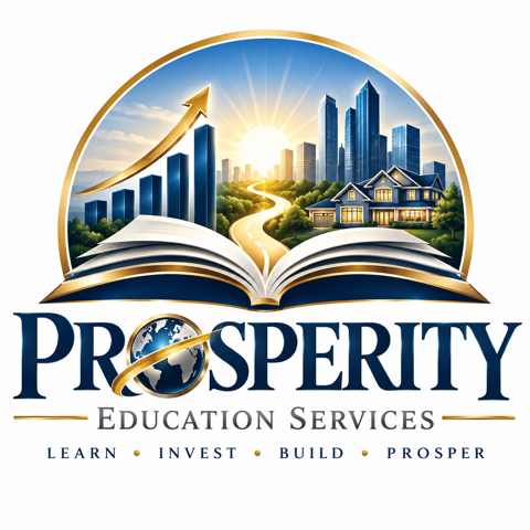 Prosperity Education Services logo - Learn, Invest, Build, Prosper