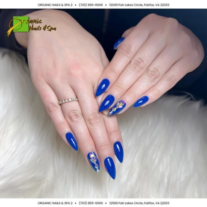 Finished nails at Organic Nails & Spa in Fair Lakes