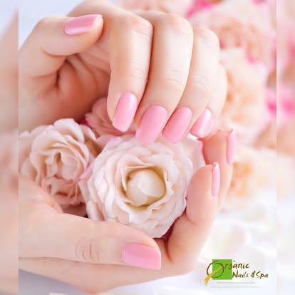 Polished nails from Organic Nails & Spa