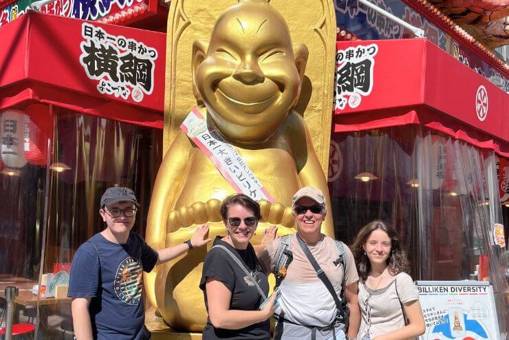 Highlights of a custom Kansai day tour featuring Osaka, Nara, and Kyoto