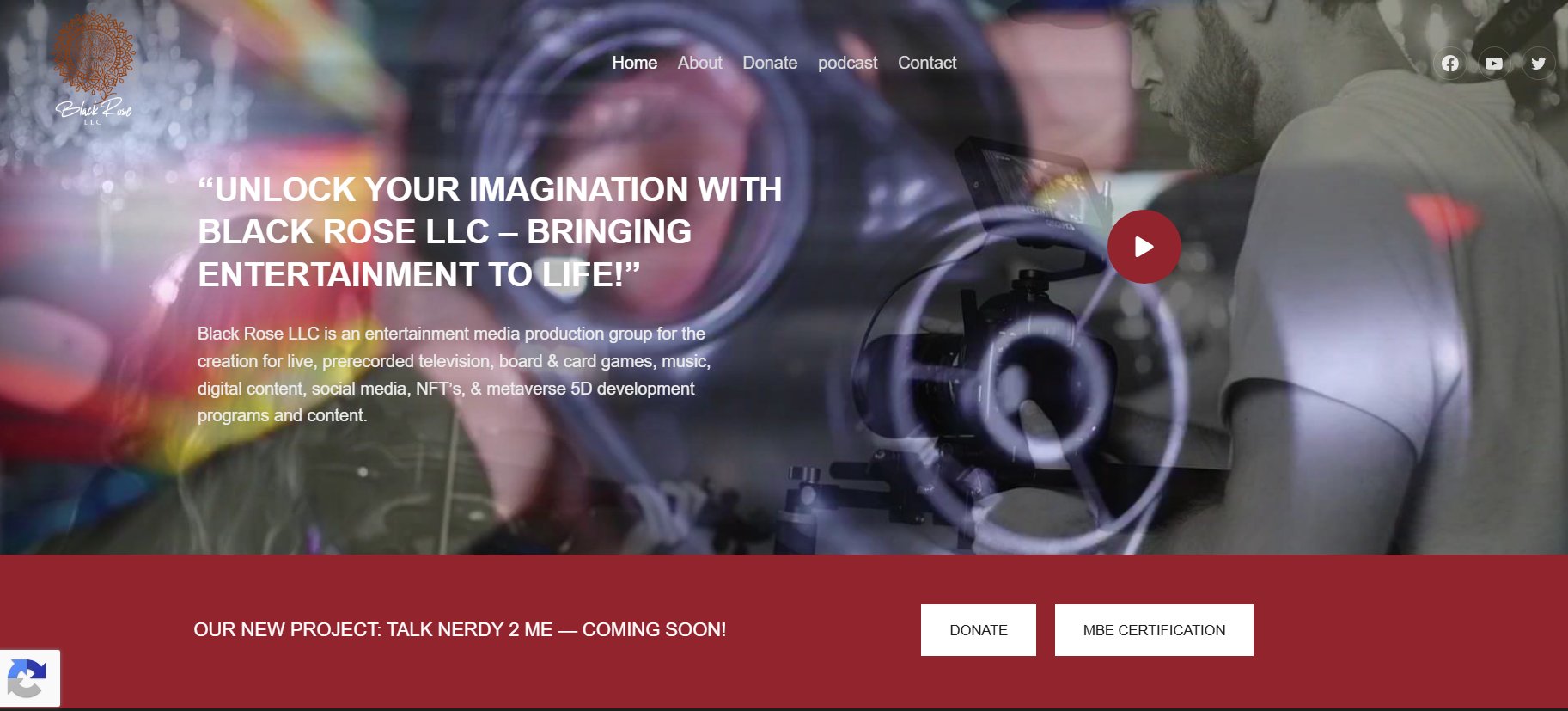 blackrose.media live website preview