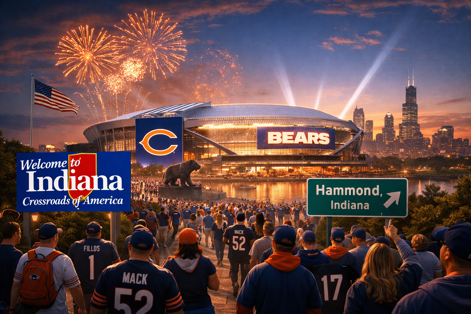 Chicago Bears Stadium Hammond Indiana 2026