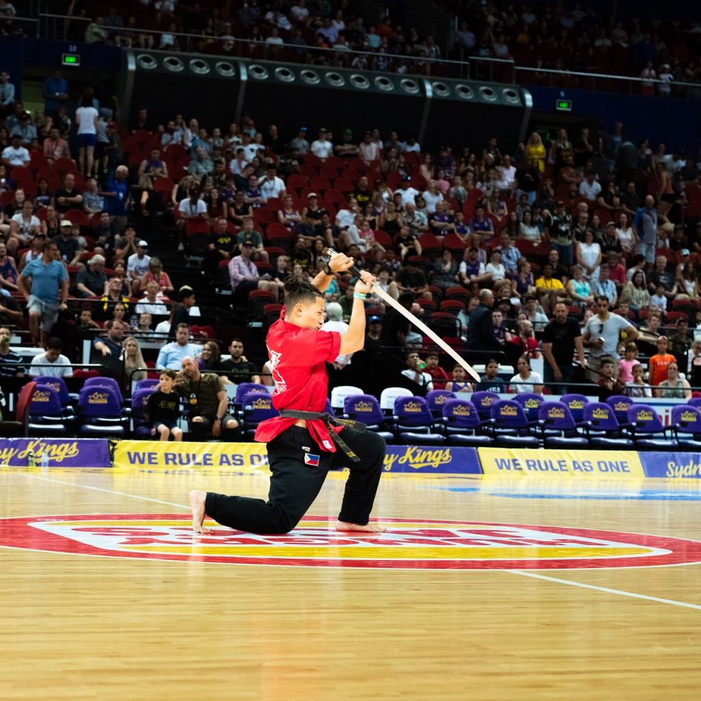 Sword form on the Sydney Kings court