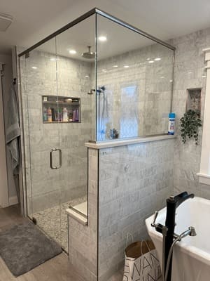 Basement remodel in Tolland county