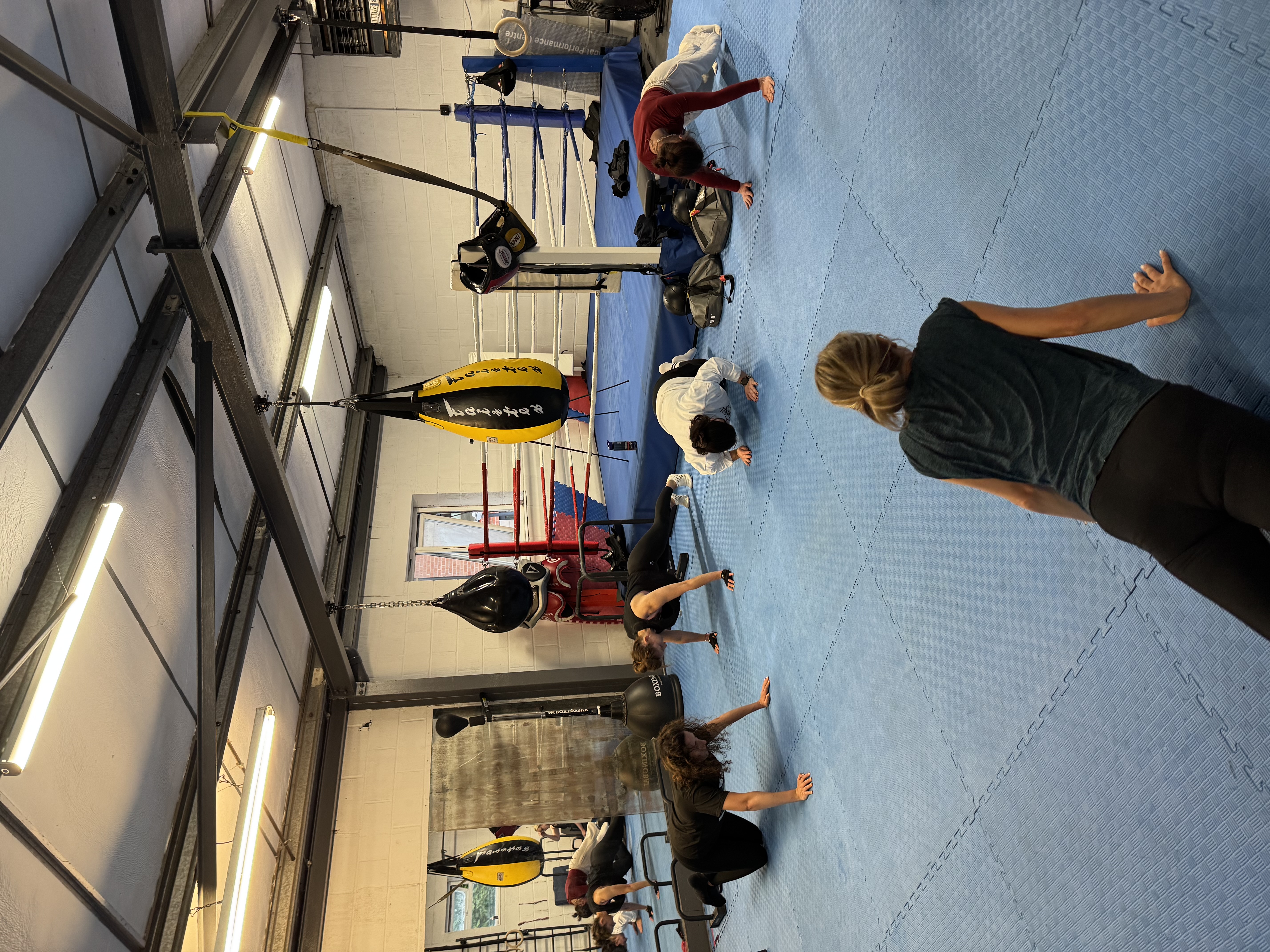 Leamington Calisthenics members training on the indoor rig