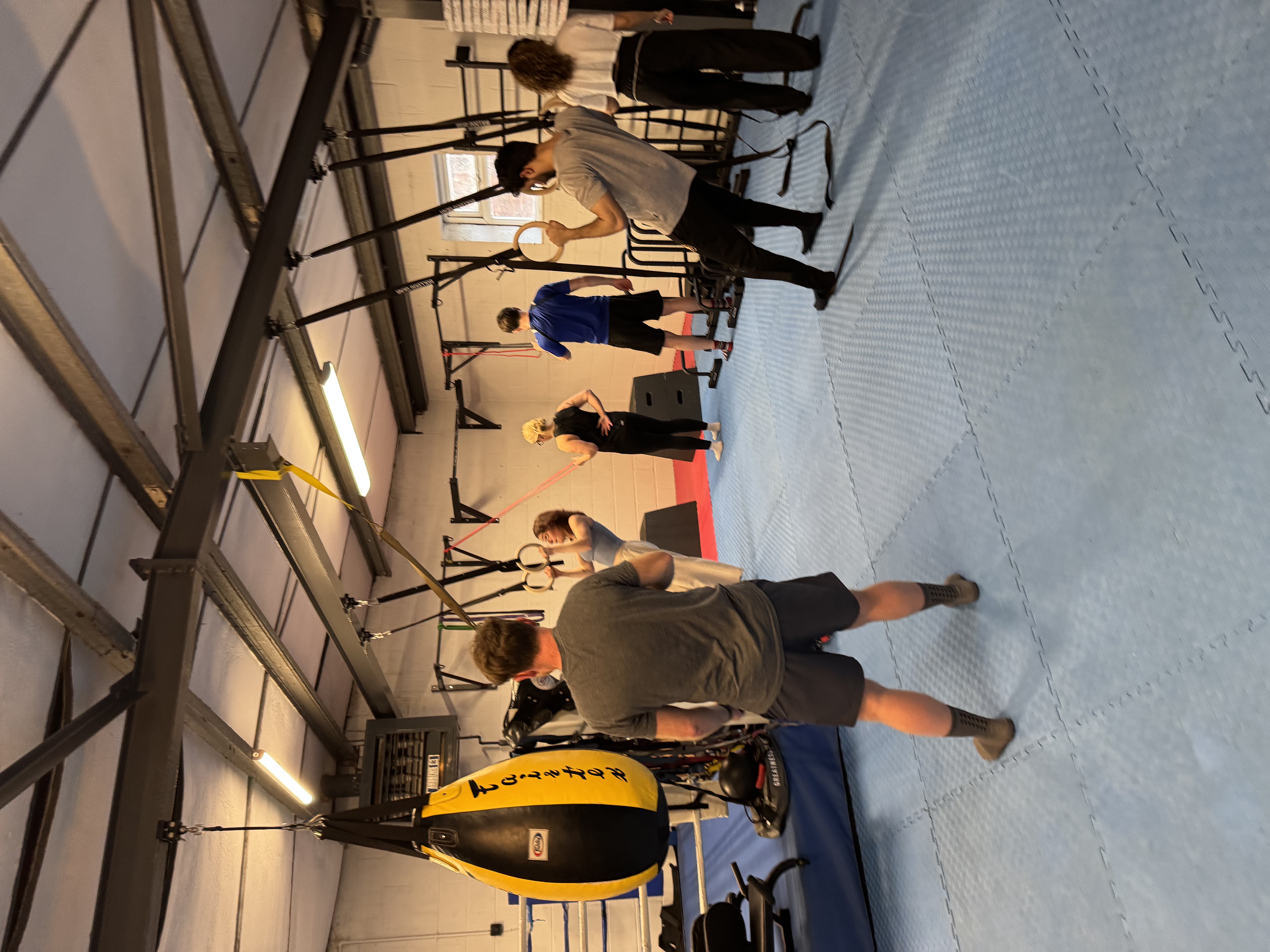 Leamington Calisthenics members completing push-ups during a group class