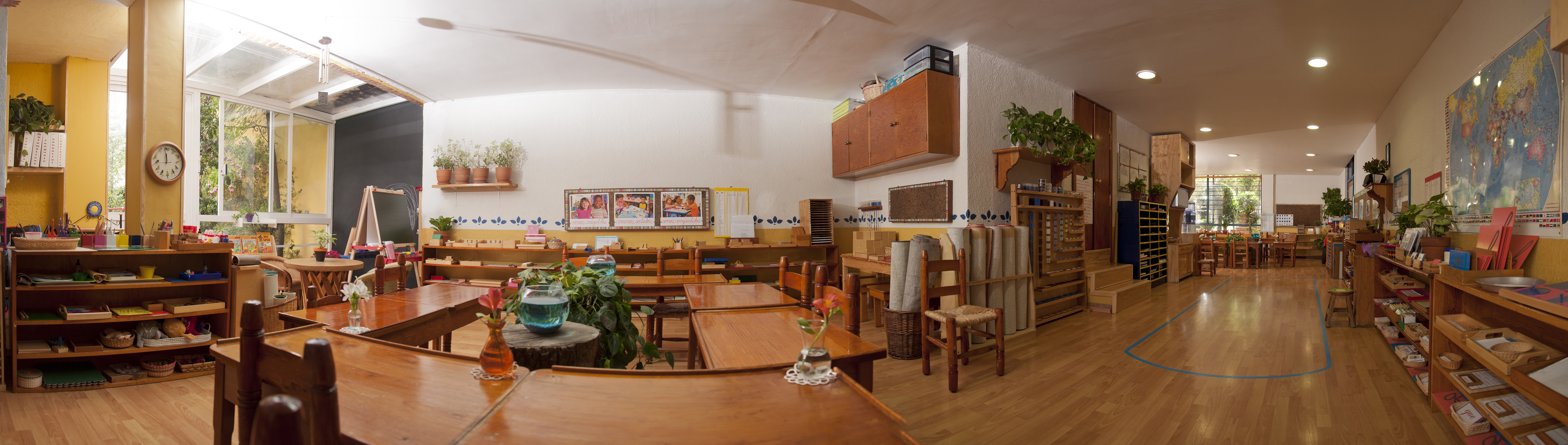 Ambiente preparado Montessori de Atlamaya