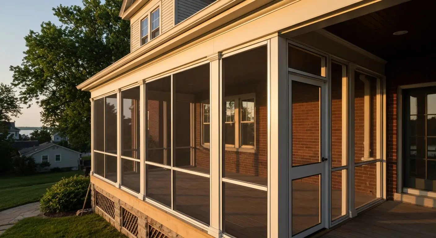 Screen porch installation