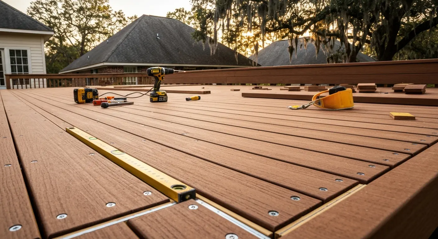 Deck board replacement in Mandeville