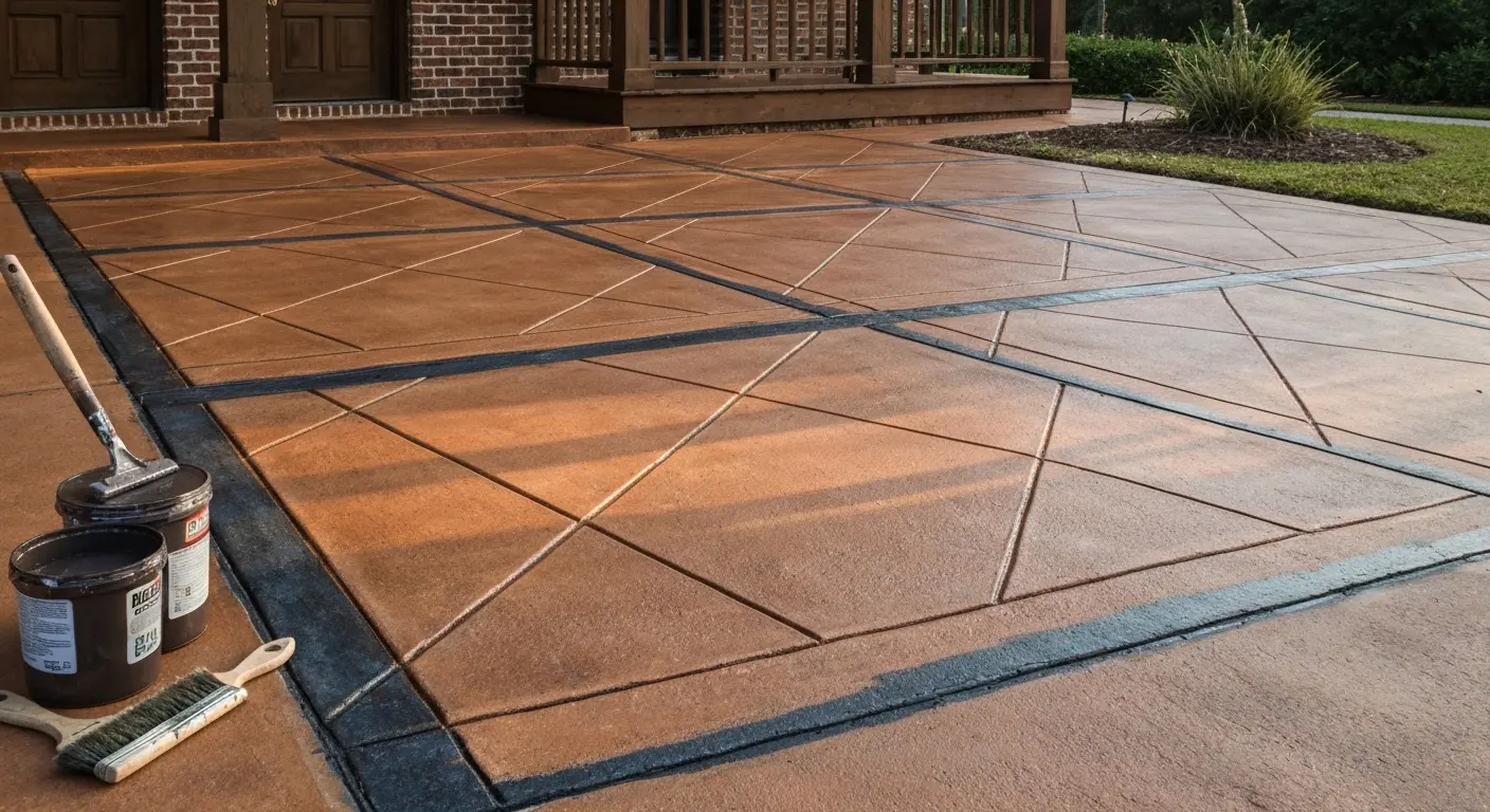Concrete repair and staining