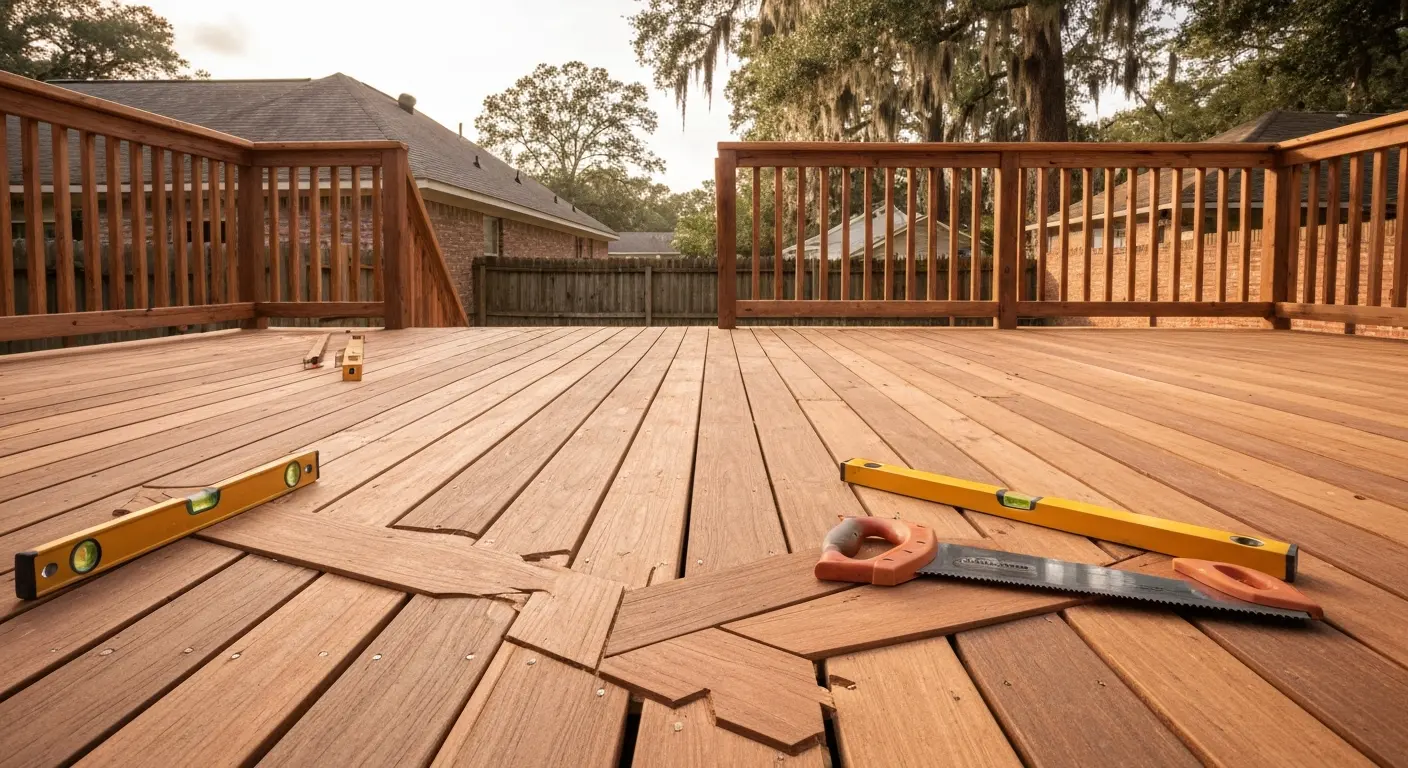 Deck building in Denham Springs