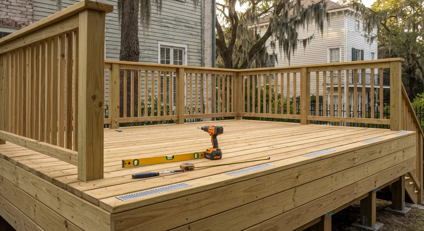 Deck building service Downtown New Orleans