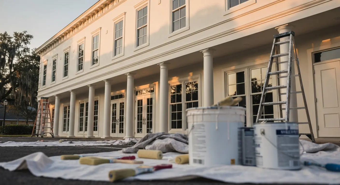 Exterior commercial painting