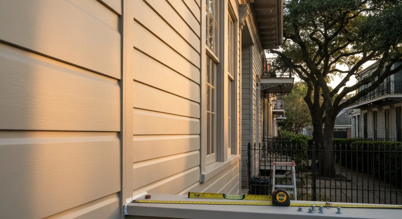 Exterior siding work