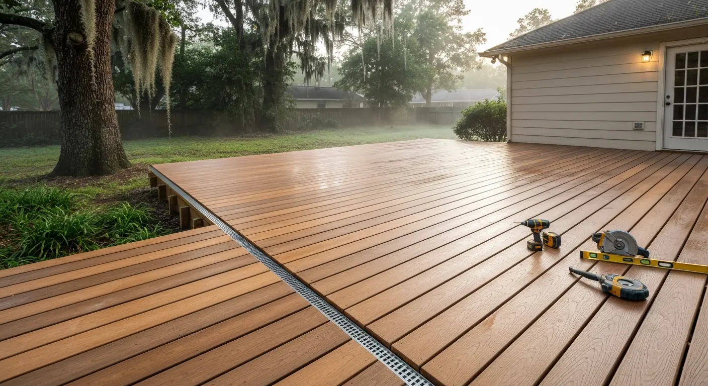 Deck construction project