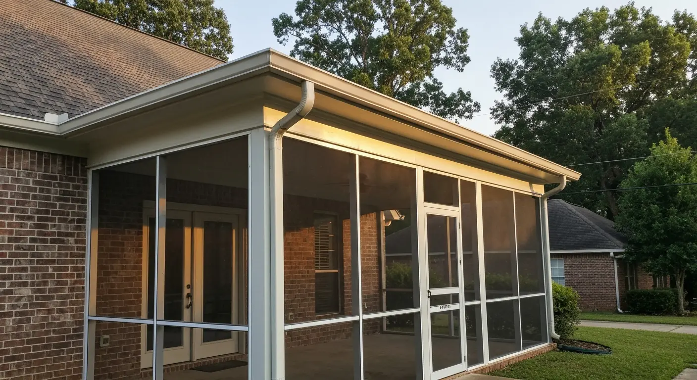 Screen porch installation