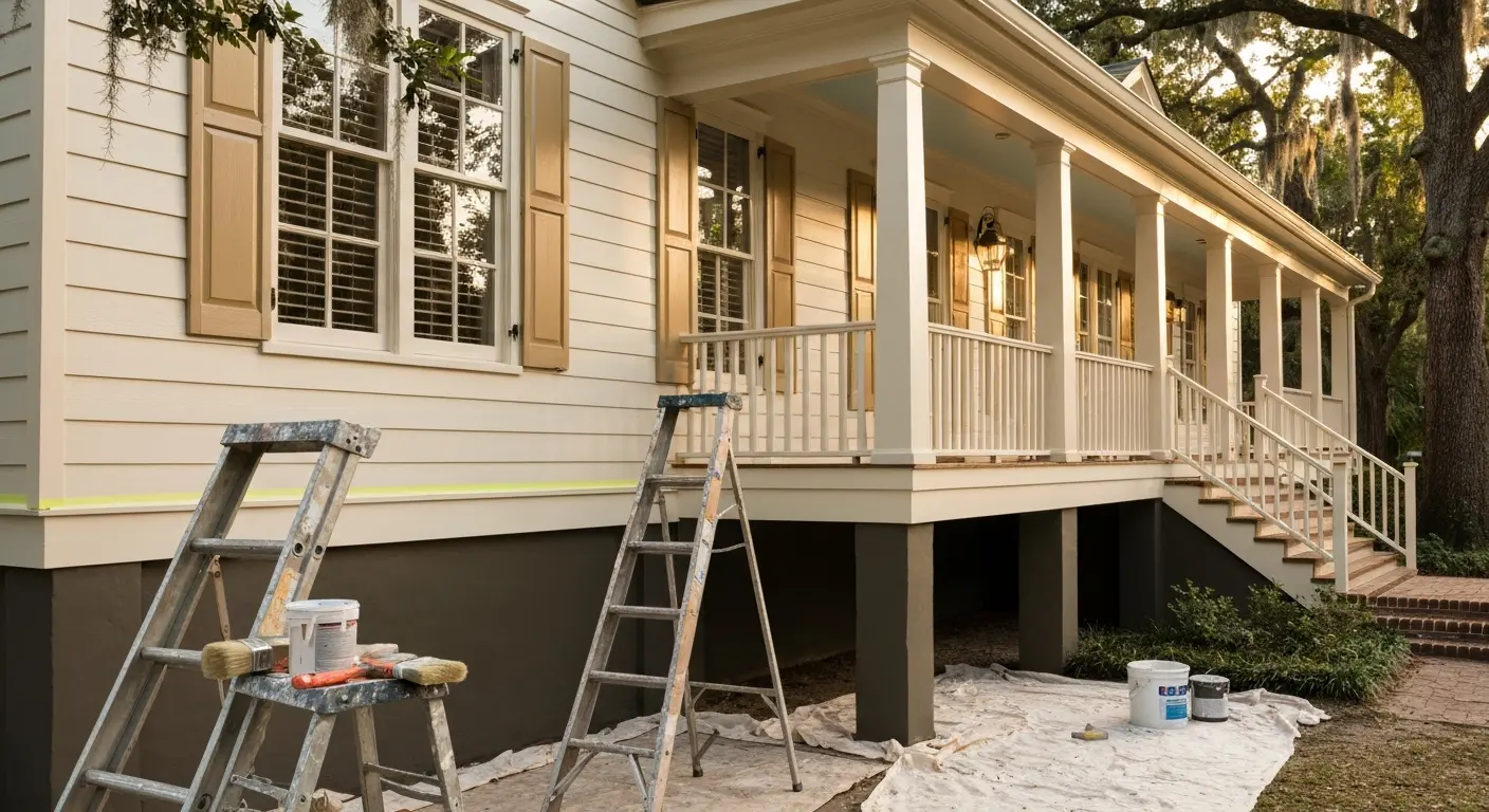 Residential exterior home painting