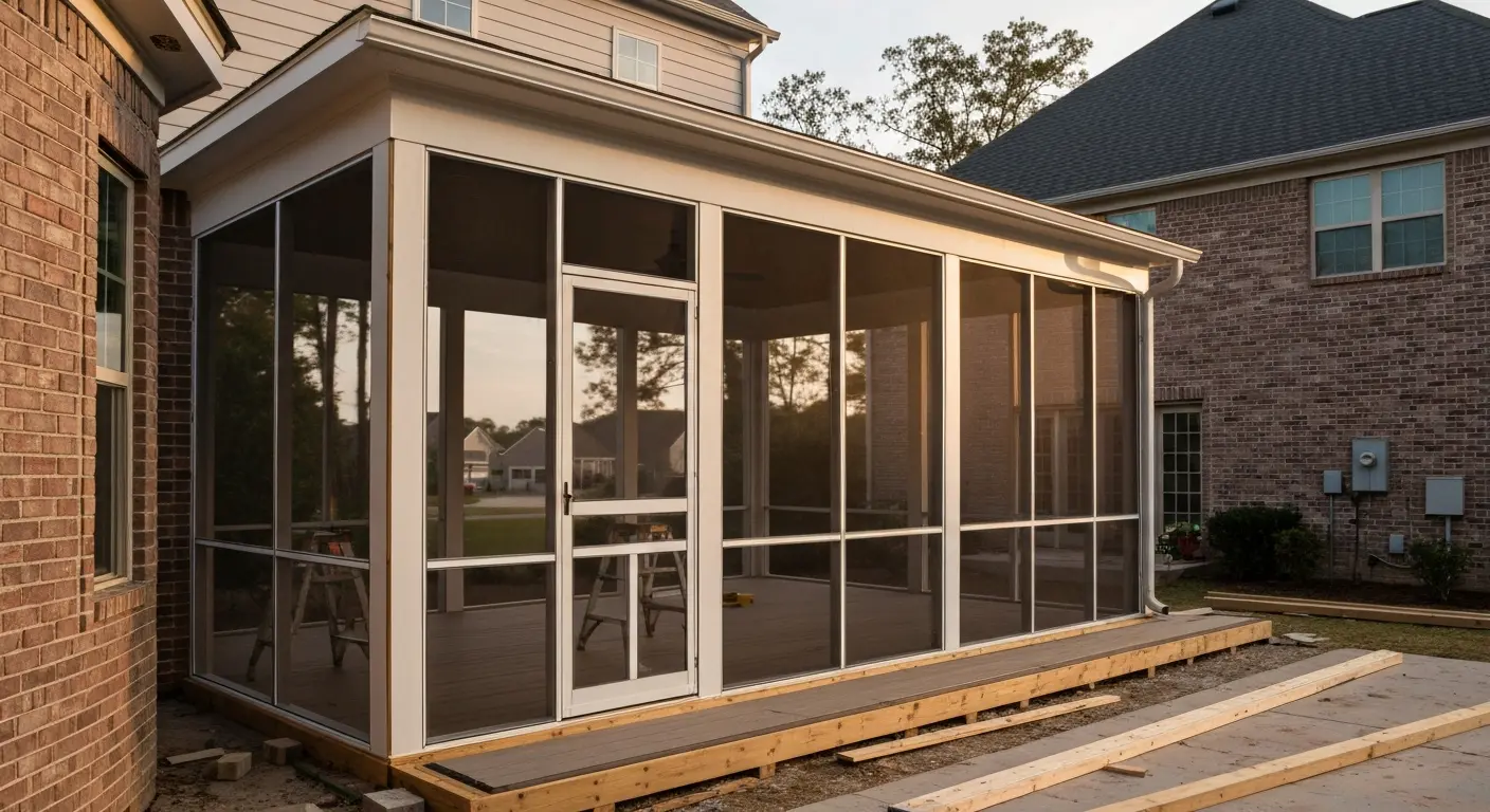 Screen porch enclosure
