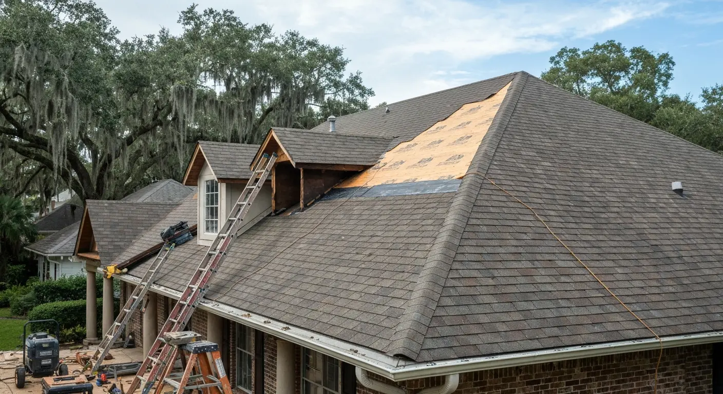 Storm damage repair
