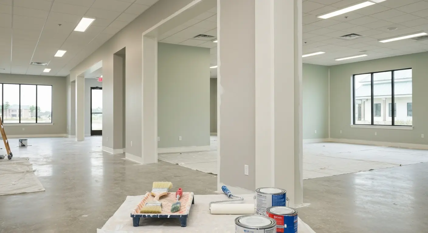 Interior commercial painting