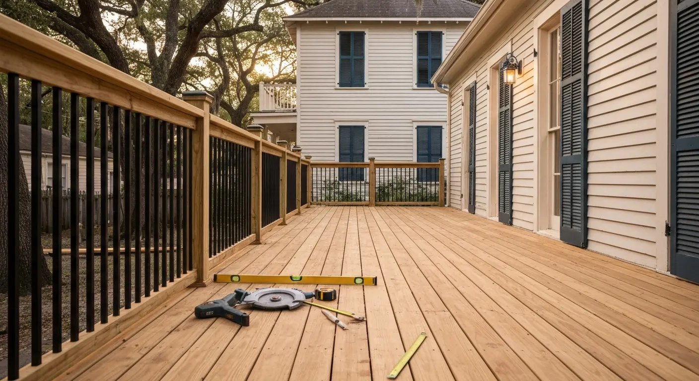 Deck building in Bywater