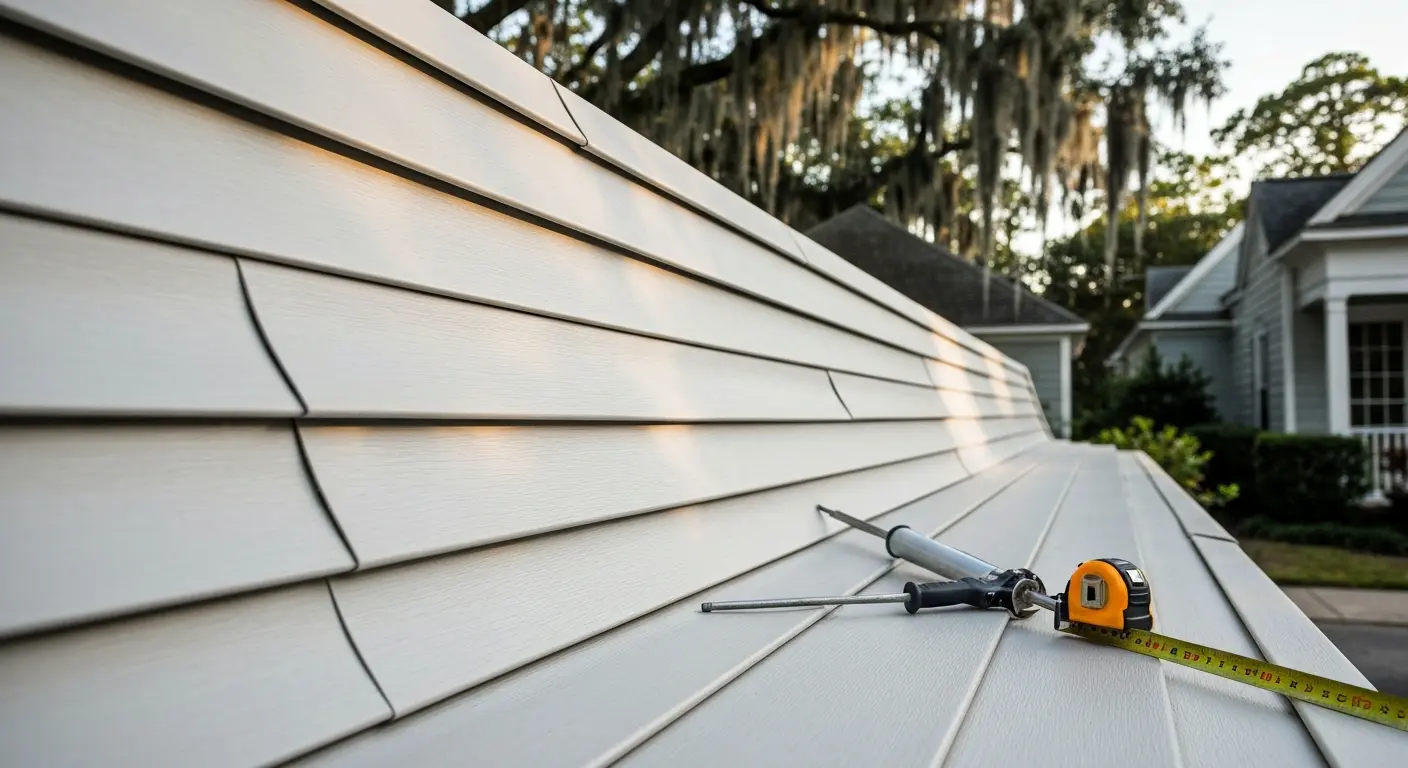 Siding repair work